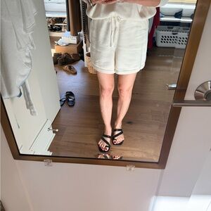 Women's Black Strappy Flat Sandals - Sleek Everyday Comfort